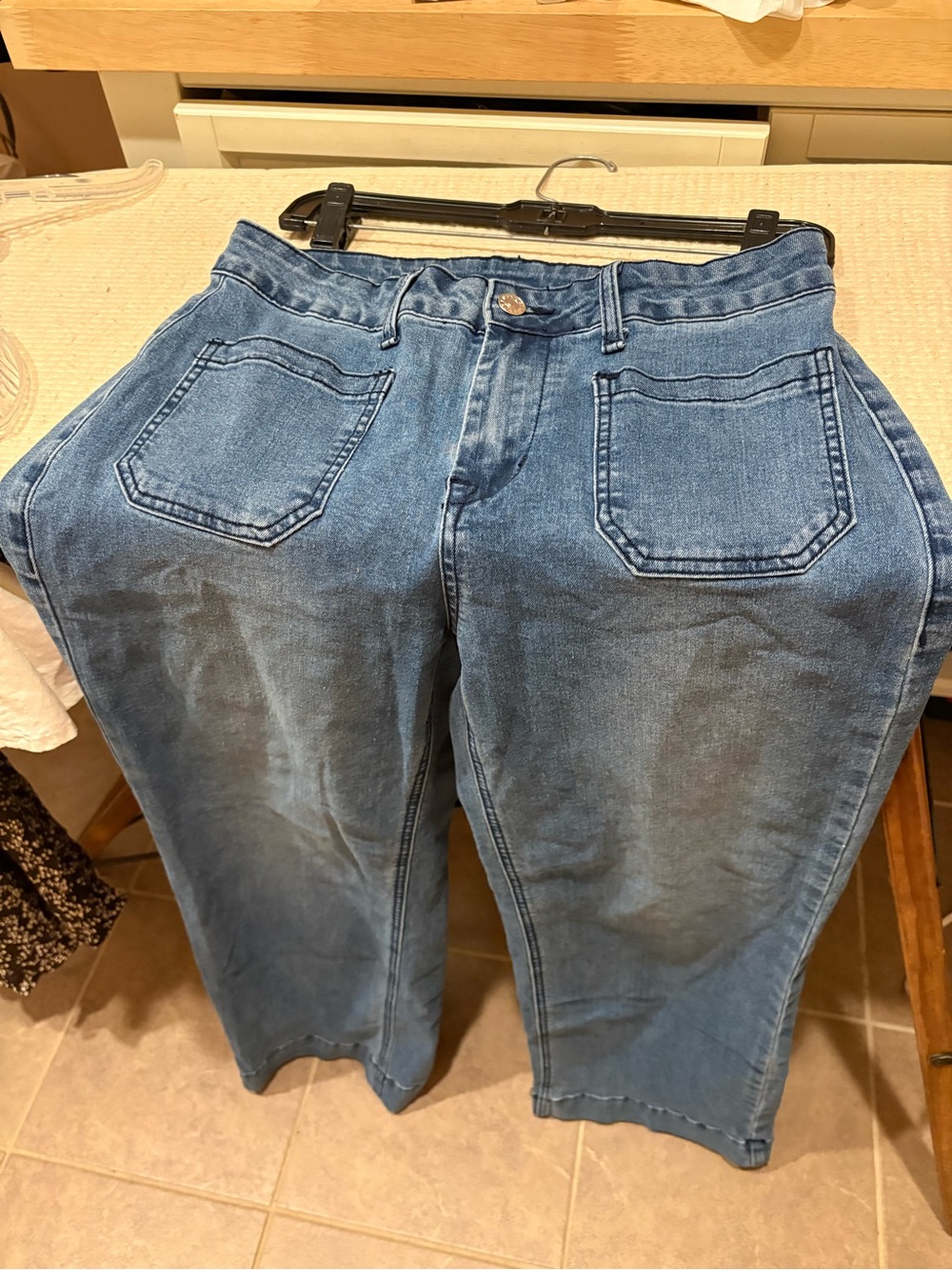 Source Unknown Relaxed High-Rise Wide-Leg Jeans - Blue Denim